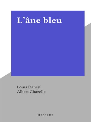 cover image of L'âne bleu